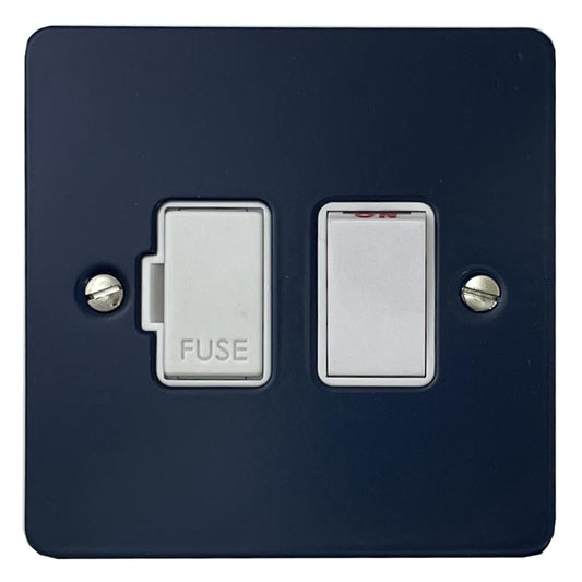 Flat Blue Switched Fuse Spur (White Switch)