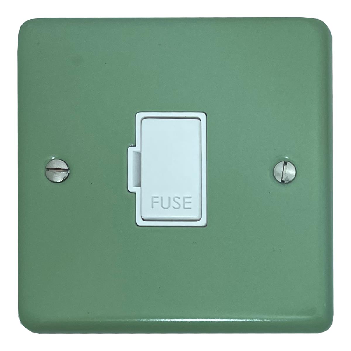 Classic Sage Green Unswitched Fuse Spur  (White Insert)