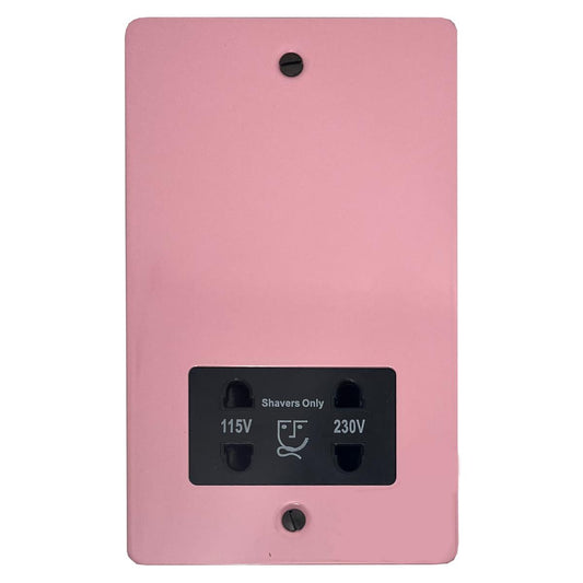 Flat Gloss Pink Shaver Socket (Black Insert)