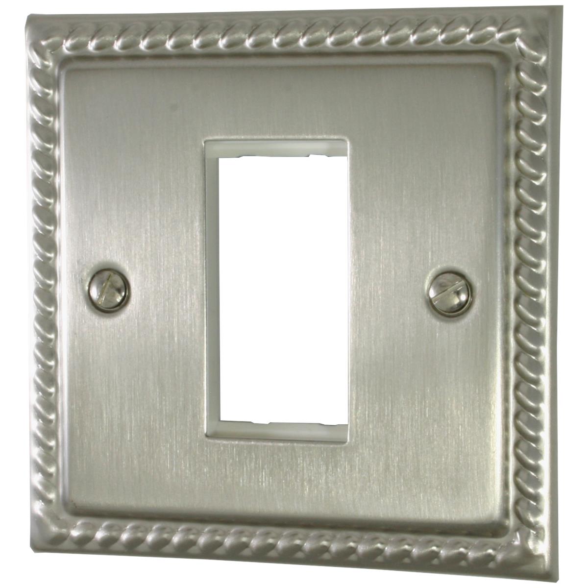 Monarch Satin Nickel 1 Gang Modular Plate