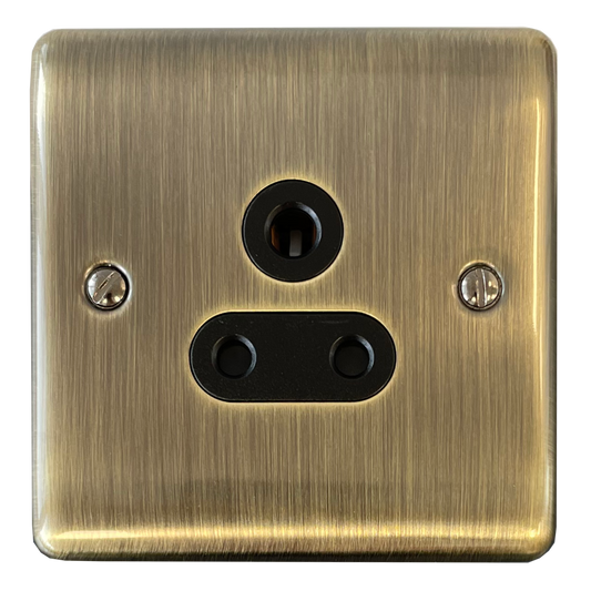 Basics Antique Brass 5 Amp Socket