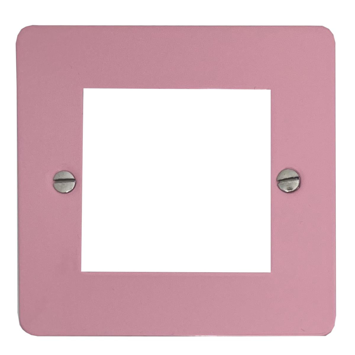 Flat Gloss Pink 1 Gang 2 Module Plate