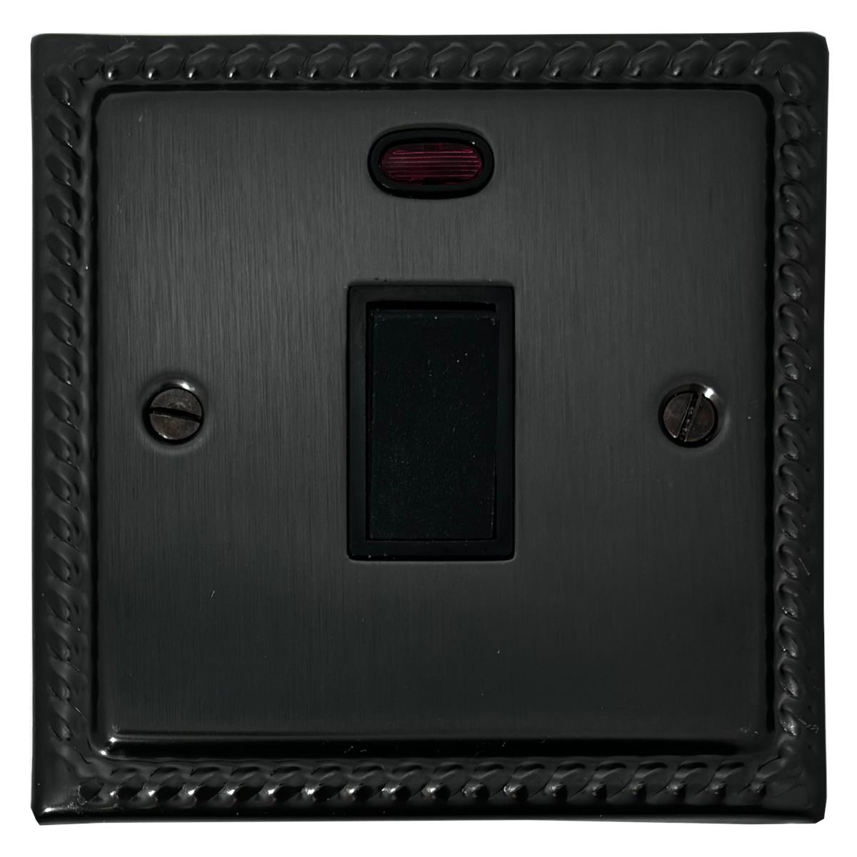 Monarch Black Bronze 20 Amp DP Switch (Black Switch)