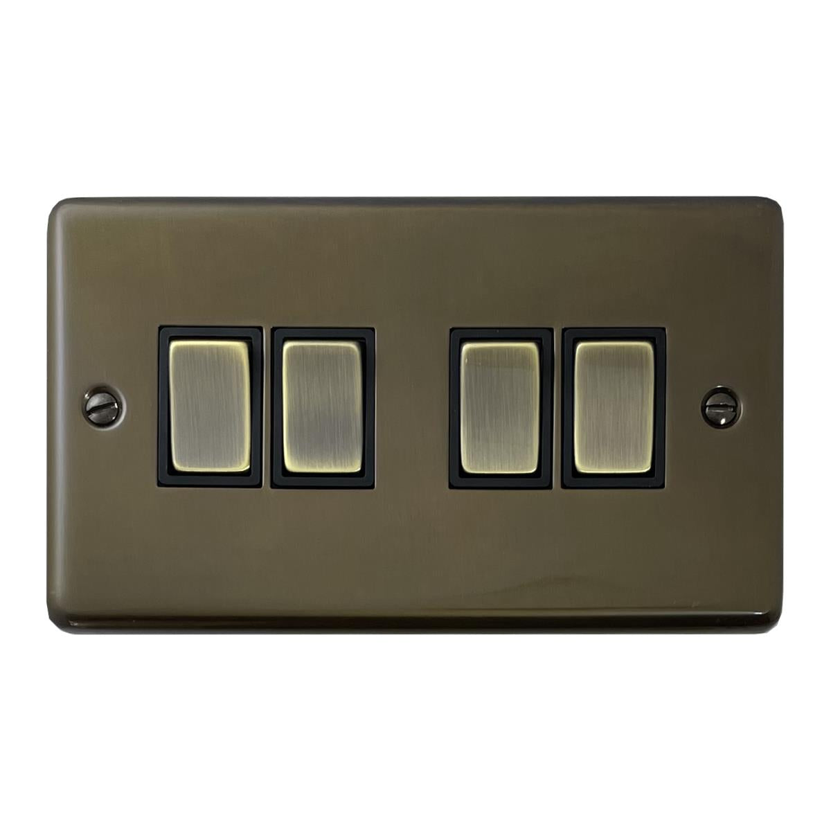 Contour Medium Bronze 4 Gang Switch