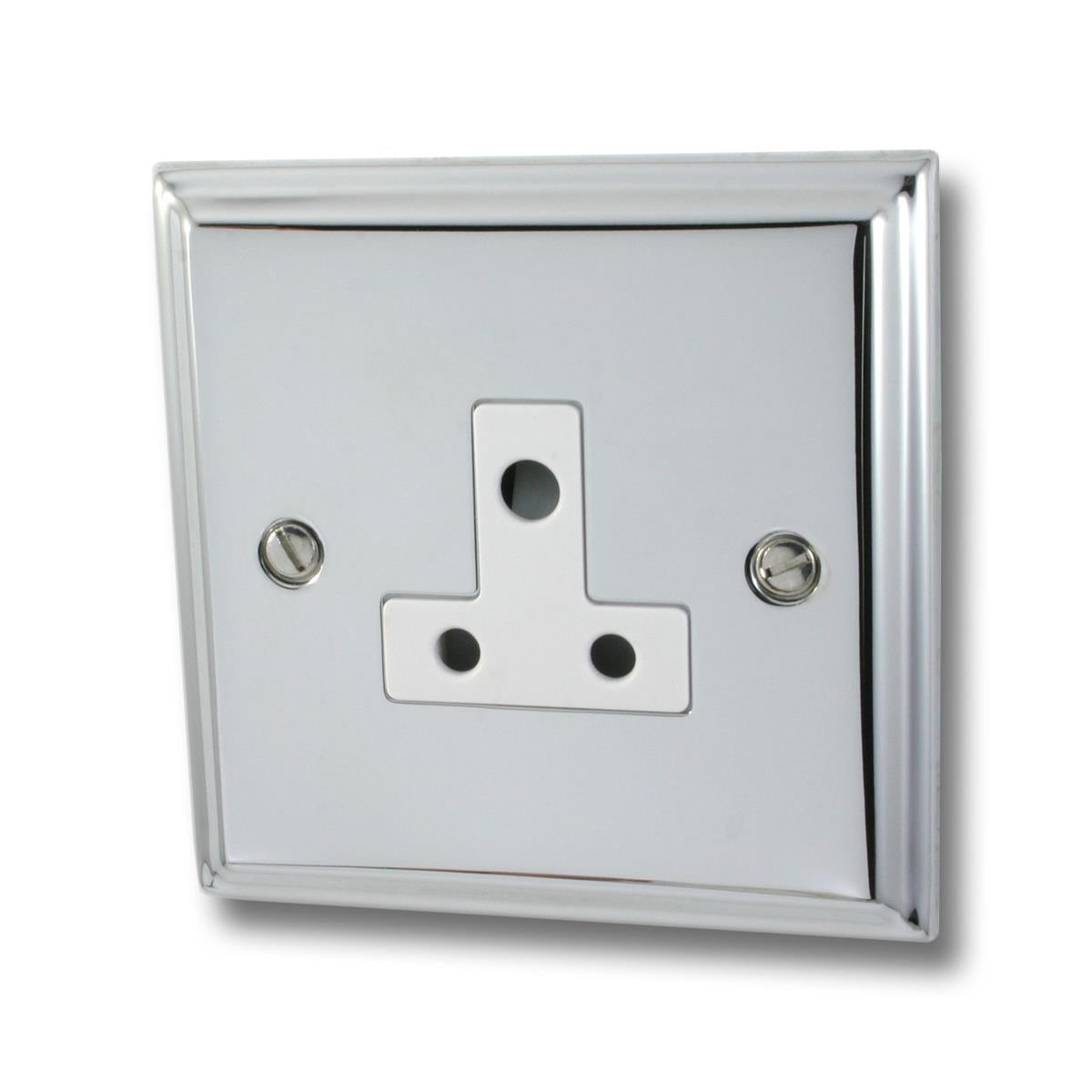 Deco Polished Chrome 5 Amp Socket