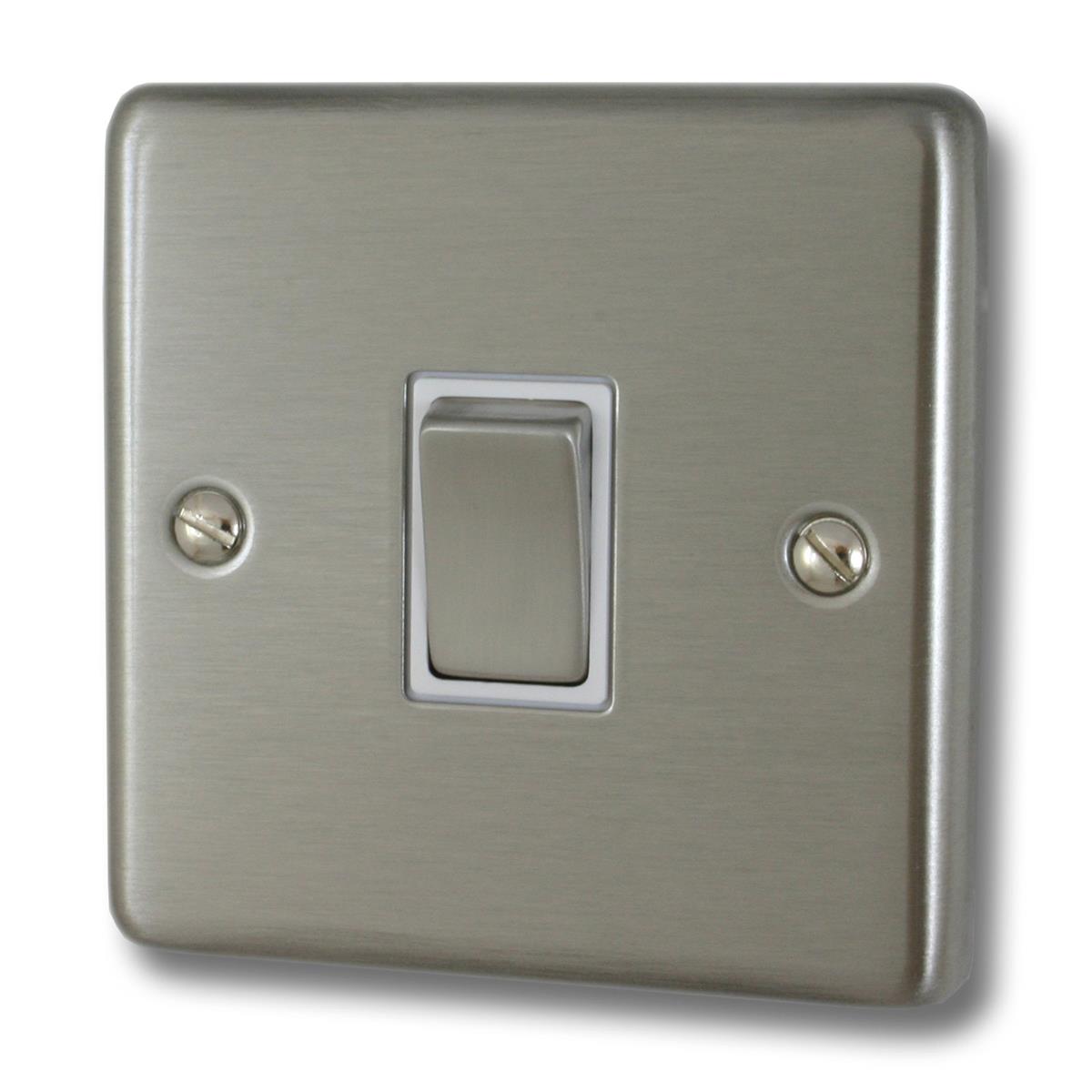 Contour Brushed Steel Intermediate Switch