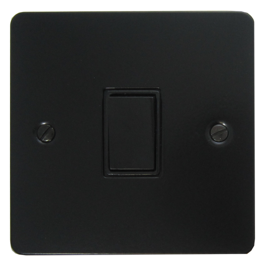 Flat Black 1 Gang Switch (Black Switch)