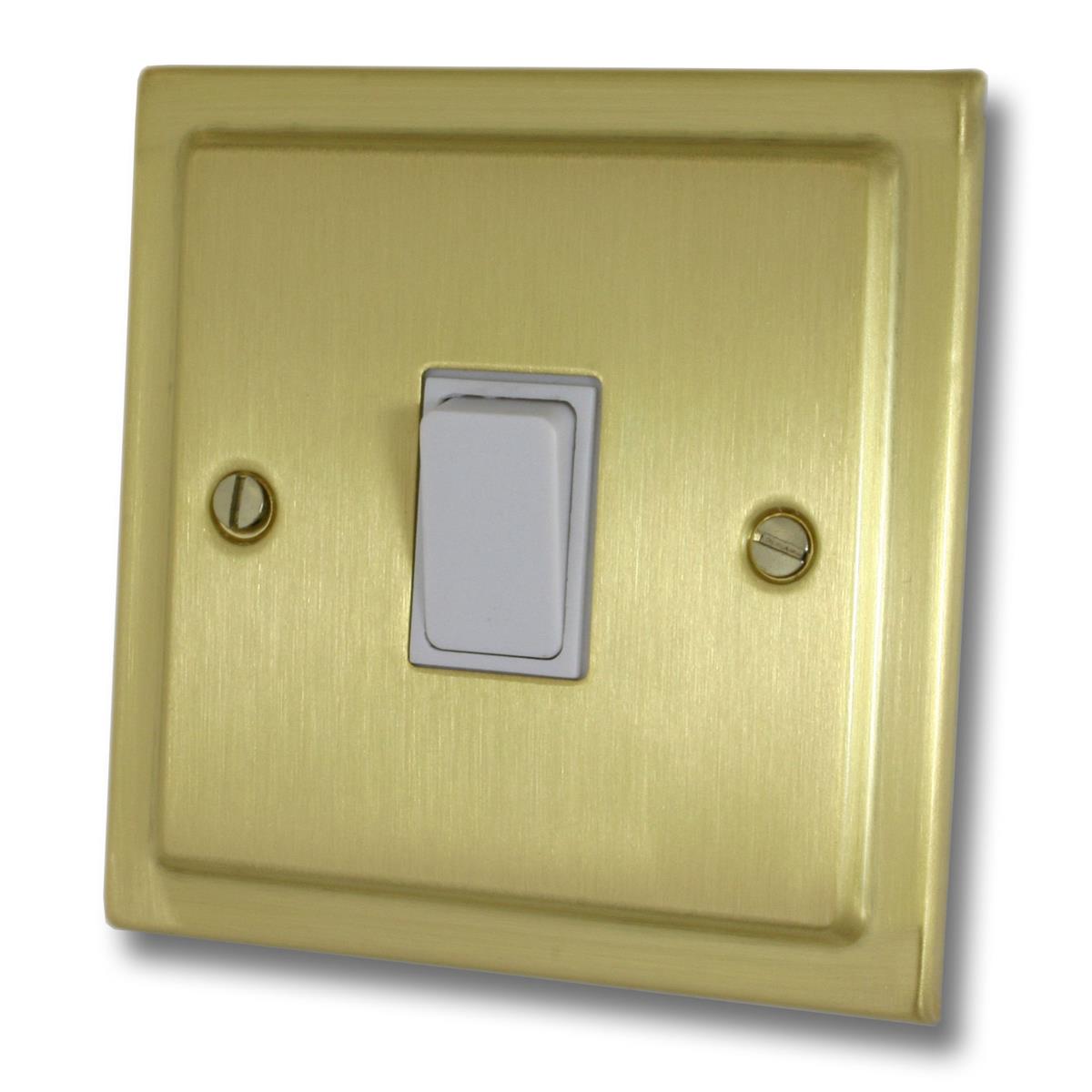 Trimline Satin Brass 1 Gang 2 Way Switch