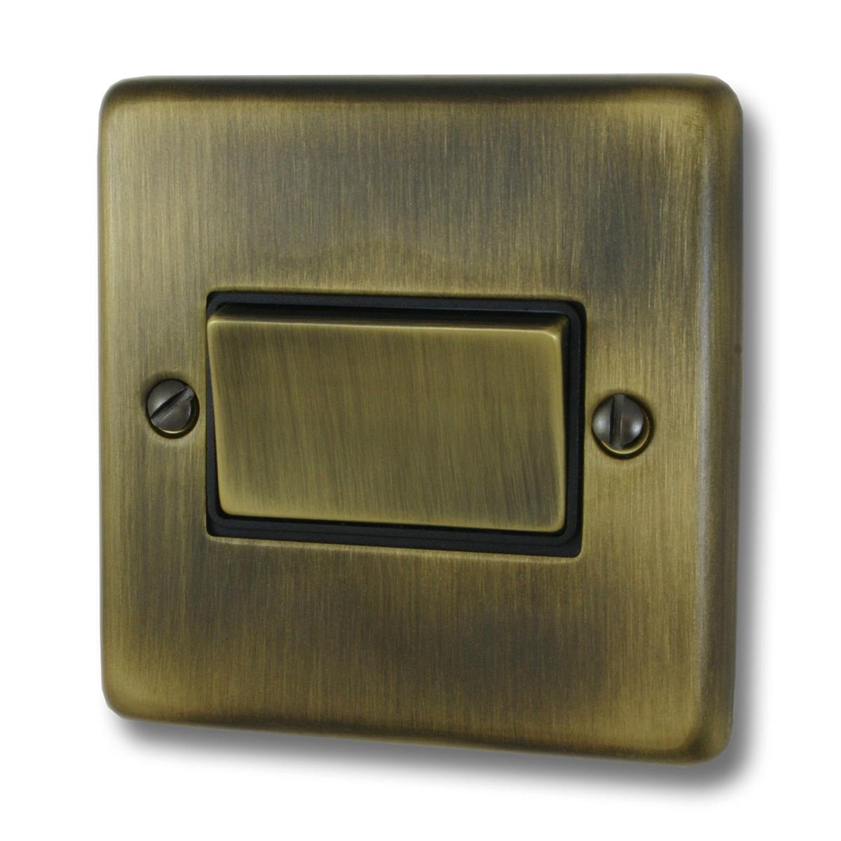 Contour Antique Brass Fan Isolator (Brass Switch)