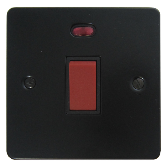 Flat Black 45 Amp DP Switch (Black Switch)