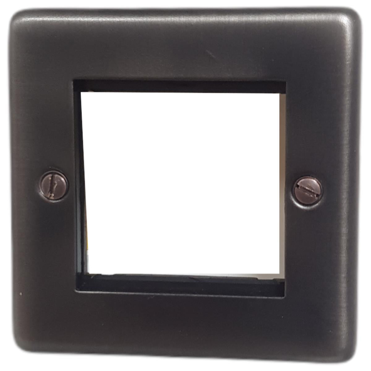 Contour Slate Effect 1 Gang 2 Module Plate