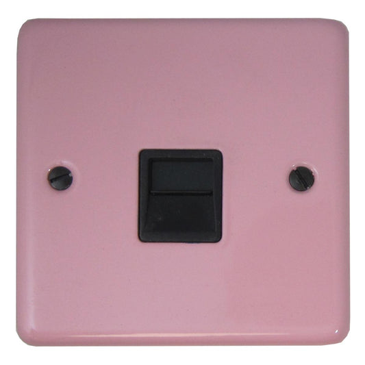 Contour Gloss Pink Telephone Secondary Socket (Black Insert)