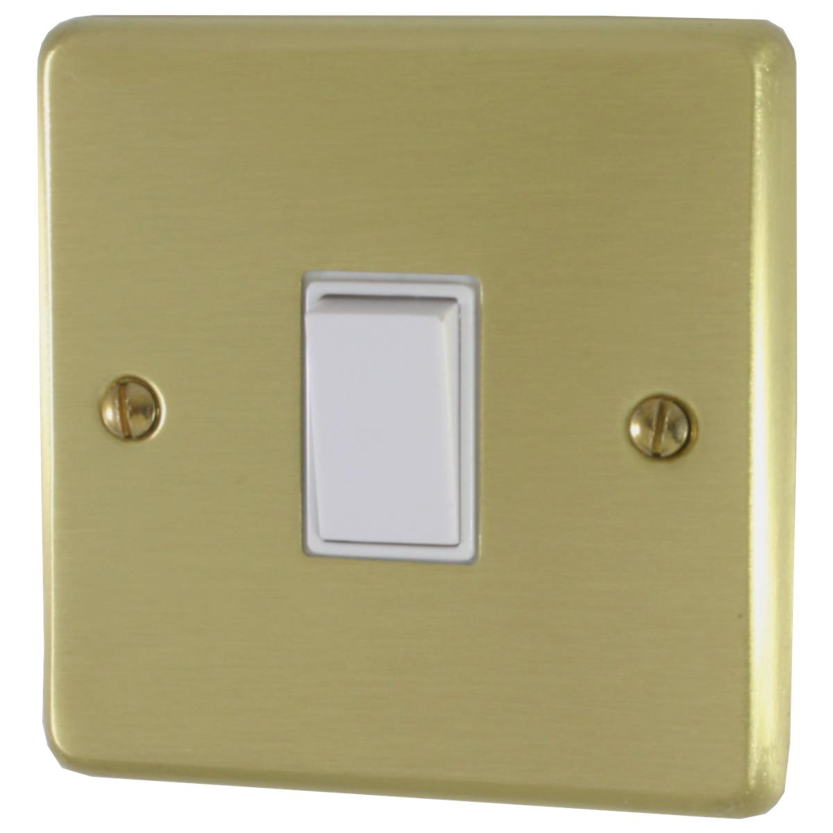 Contour Satin Brass 1 Gang 2 Way Switch