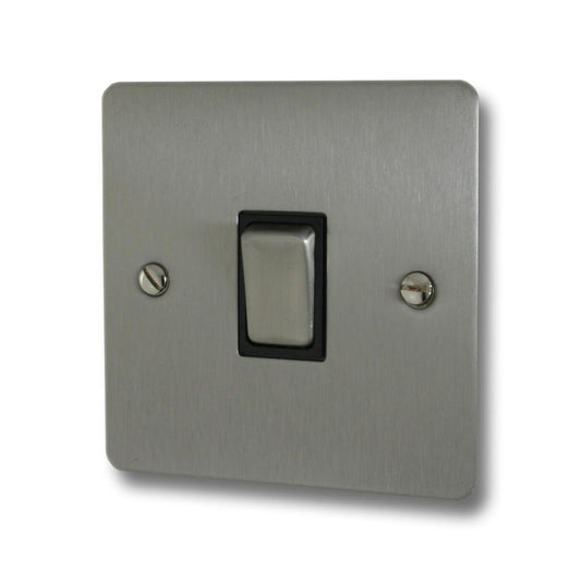 Flat Brushed Steel Intermediate Switch