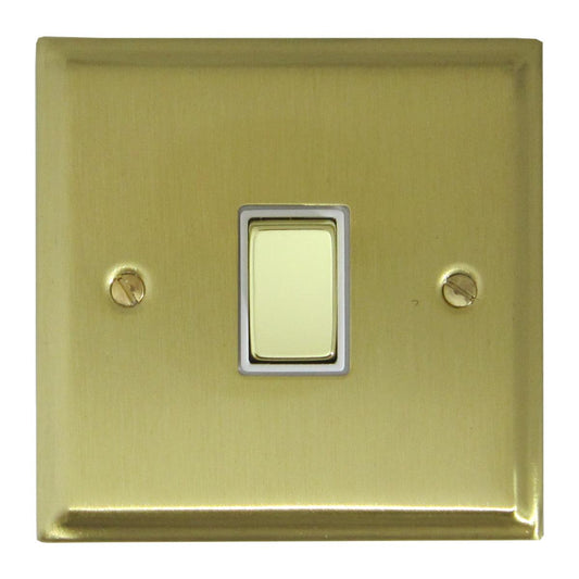 Deco Satin Brass 1 Gang Switch