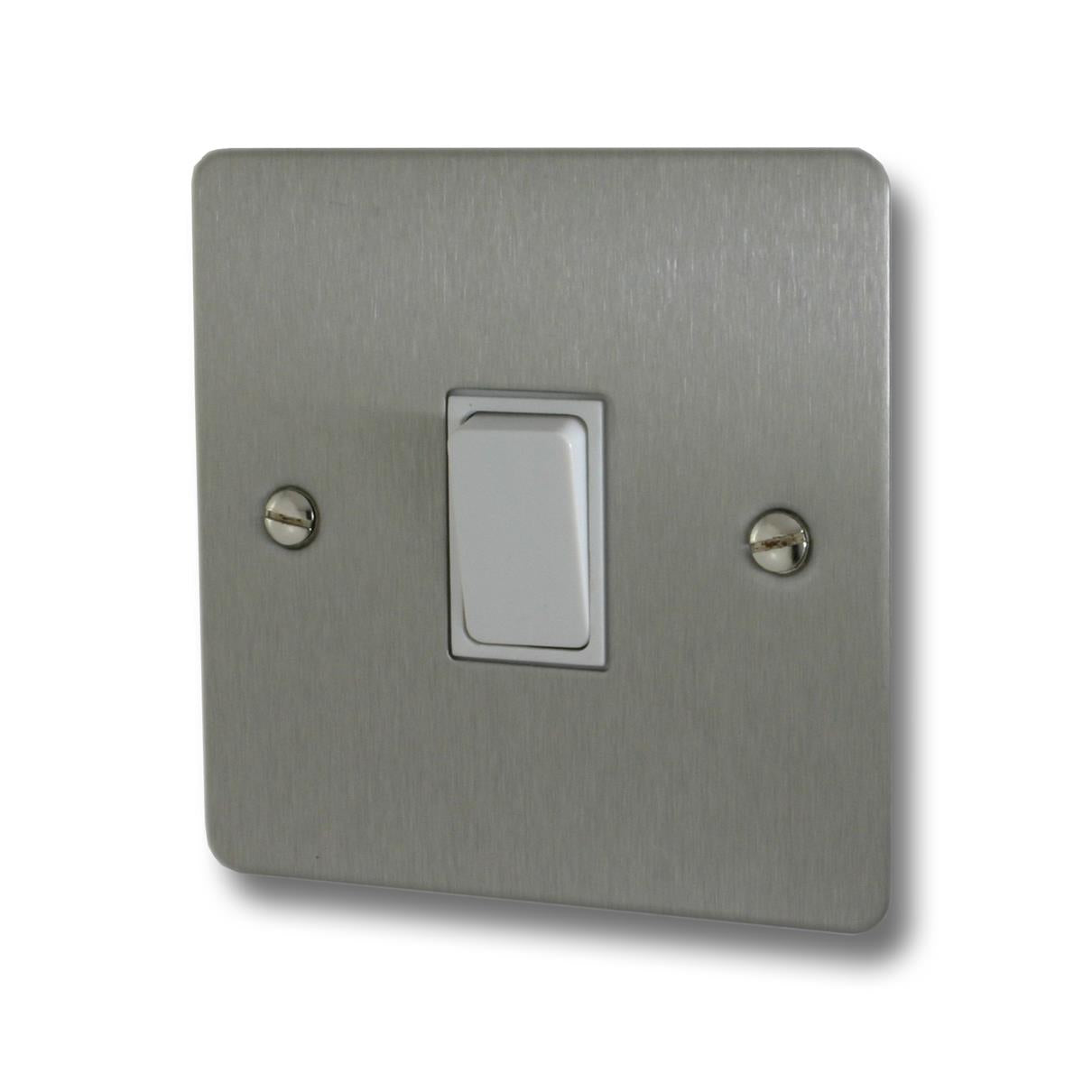 Flat Brushed Steel Intermediate Switch