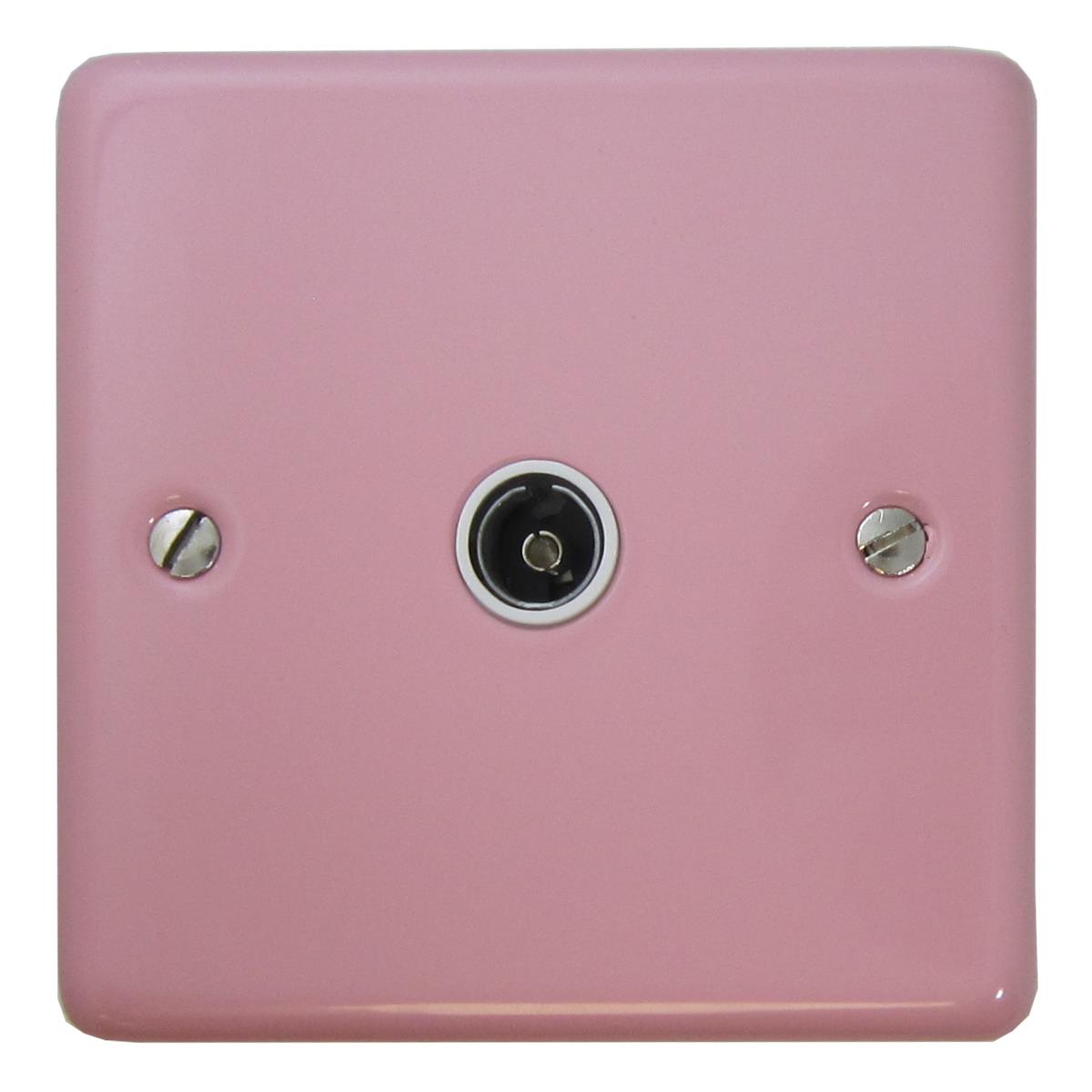 Contour Pink 1 Gang Coax Point