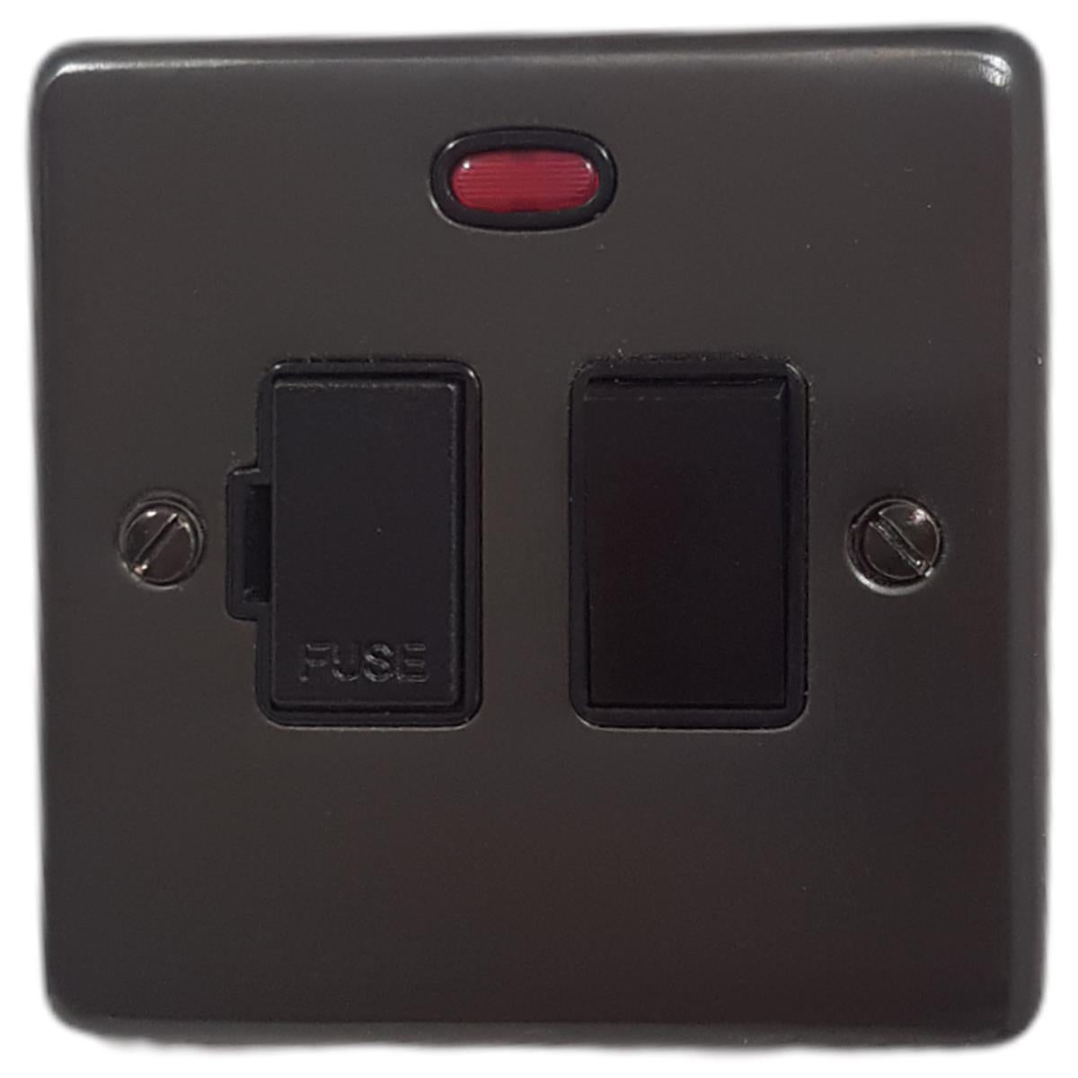 Contour Black Bronze Switched Fuse Spur with Neon (Black Switch)