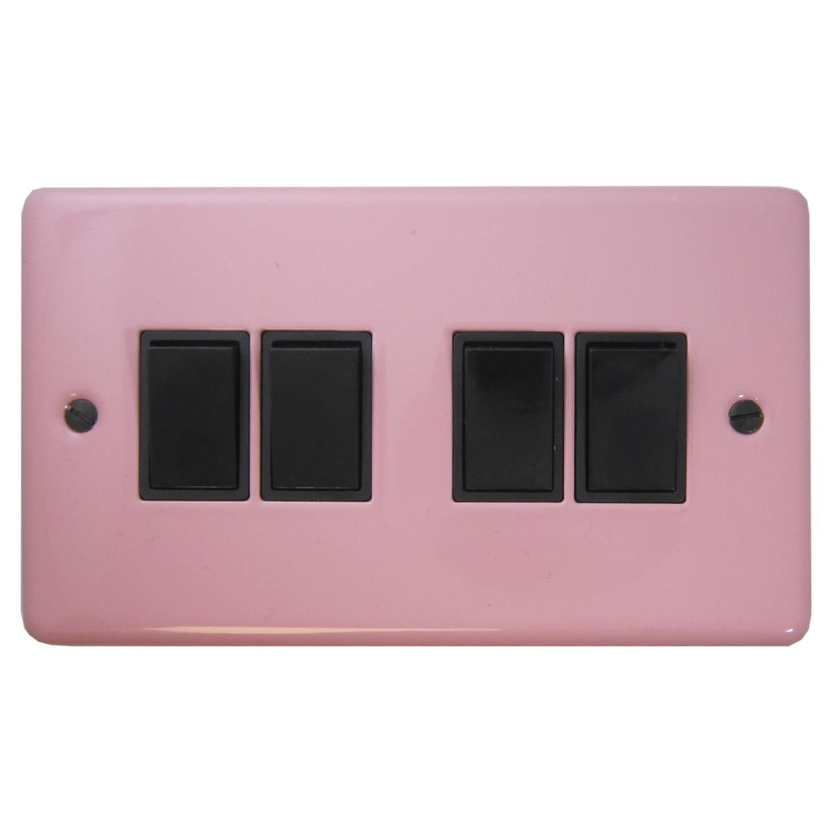 Contour Pink 4 Gang Switch