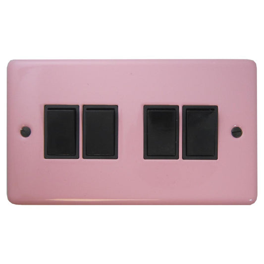 Contour Pink 4 Gang Switch