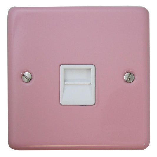 Contour Gloss Pink Telephone Secondary Socket (White Insert)