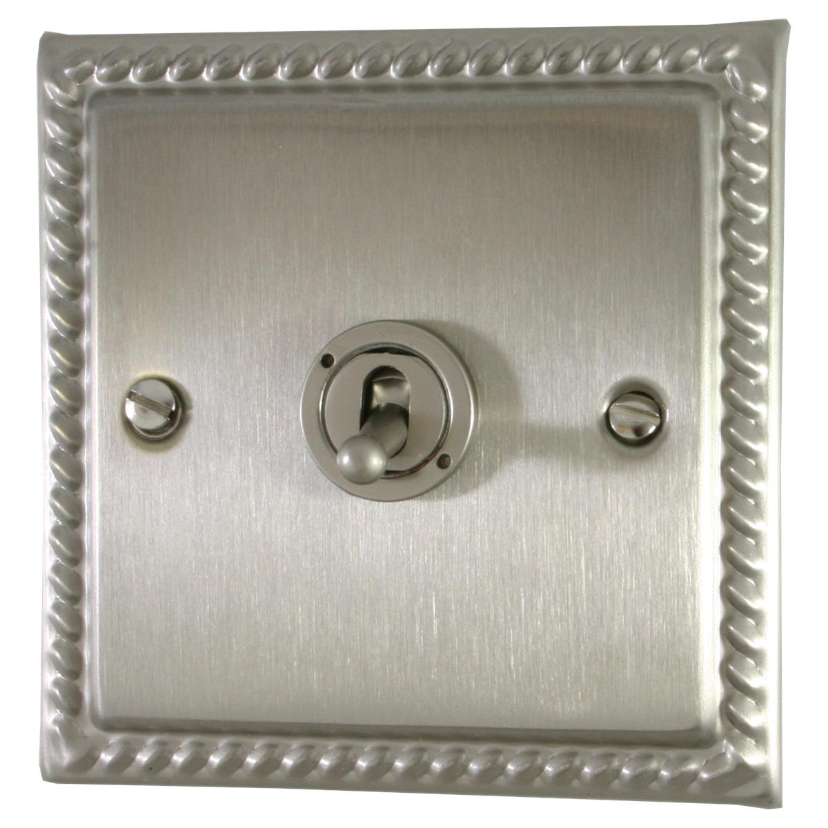 Monarch Satin Nickel 1 Gang Grid Toggle Plate