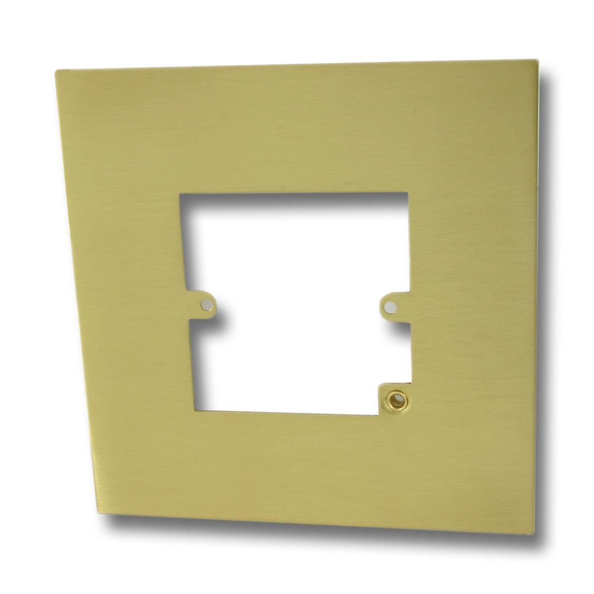 Single Satin Brass Finger Plate