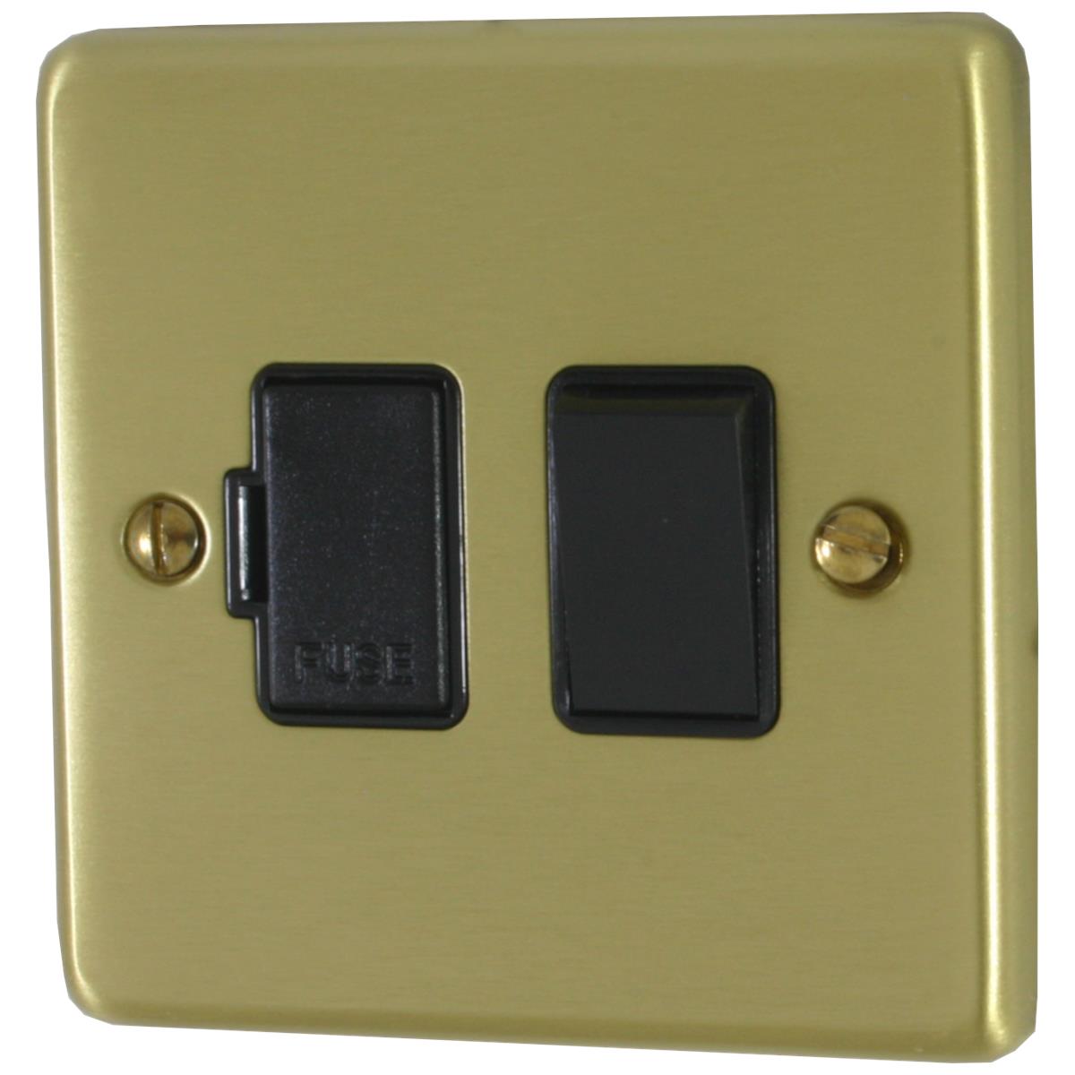 Contour Satin Brass Switched Fused Spur