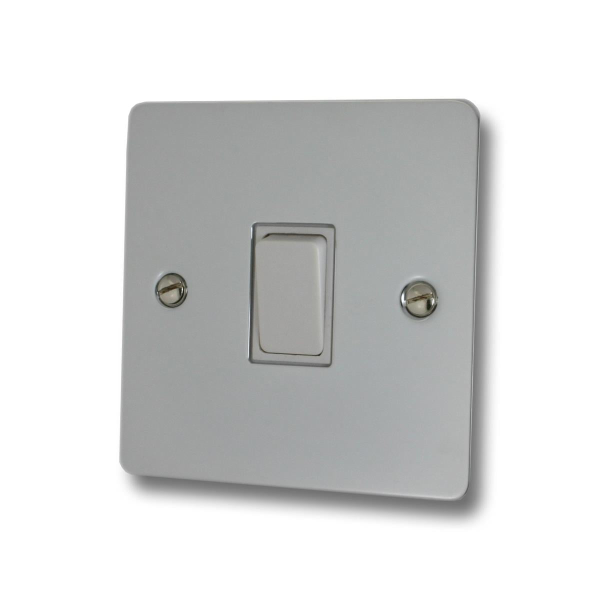 Flat Polished Chrome 1 Gang 2 Way Switch