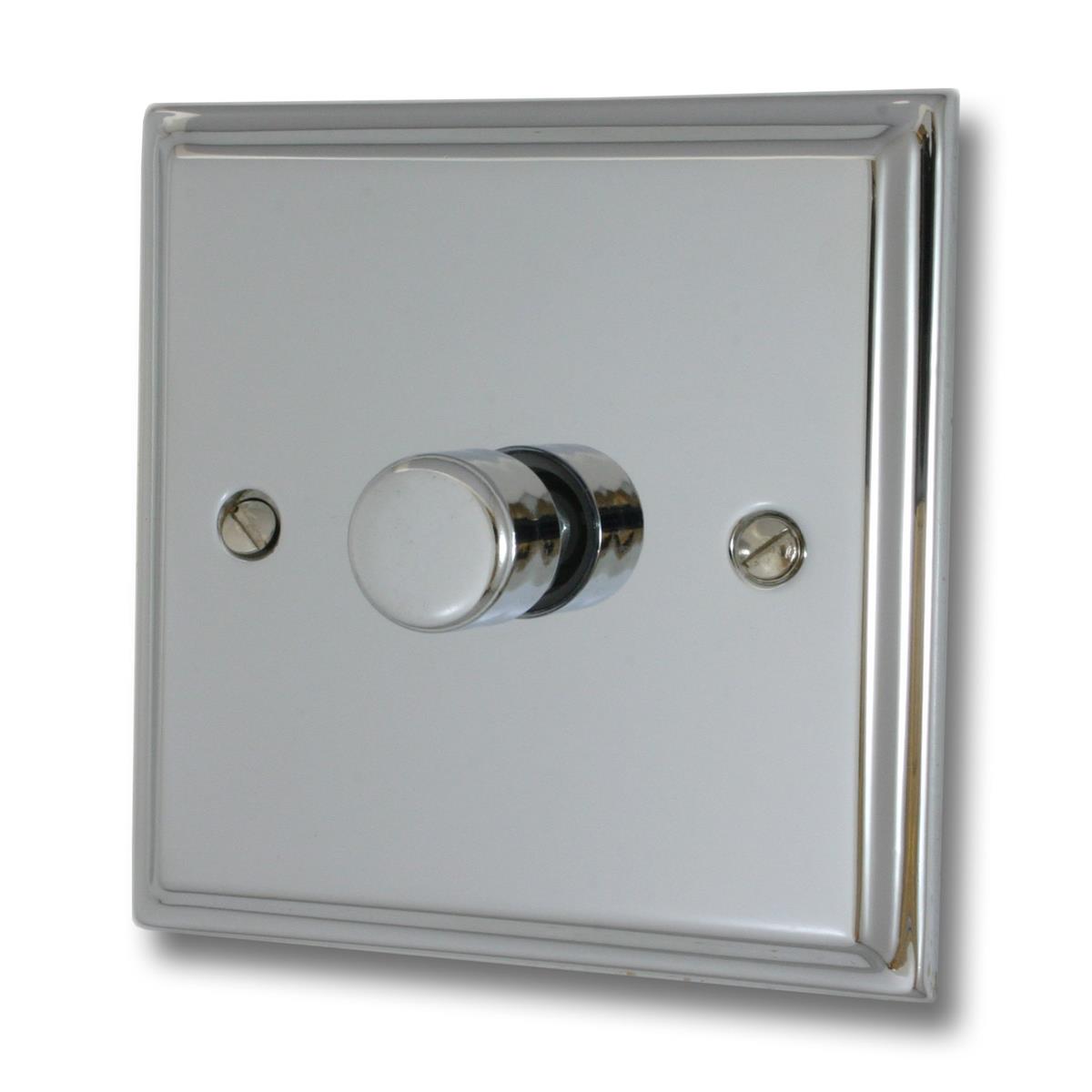 Deco Polished Chrome 1 Gang Dimmer