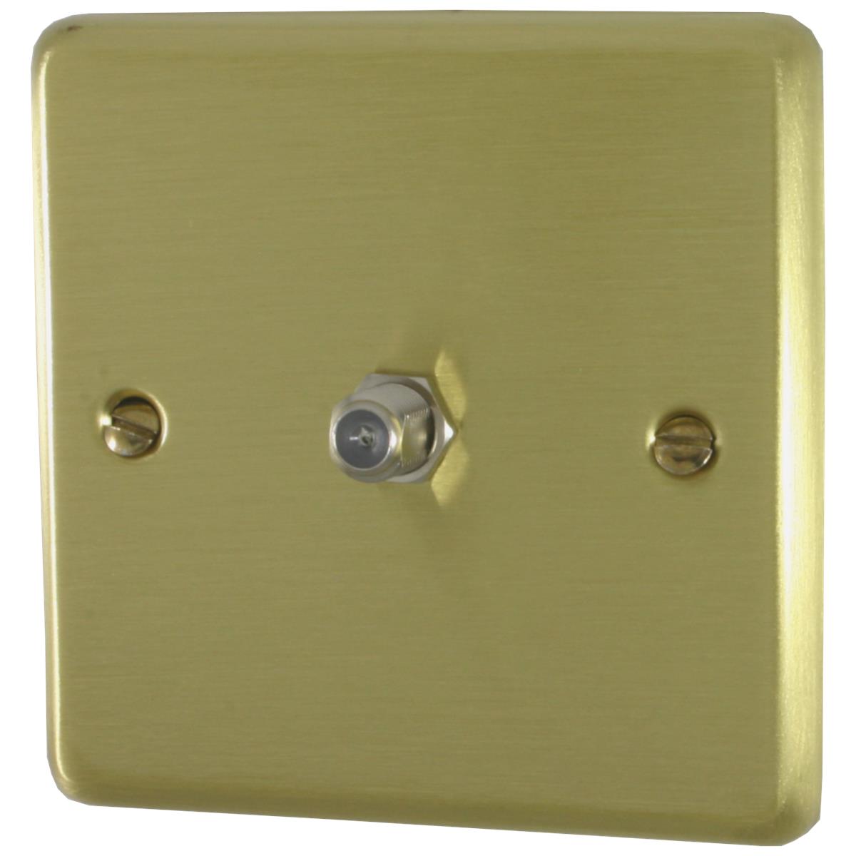 Contour Satin Brass Satellite Point