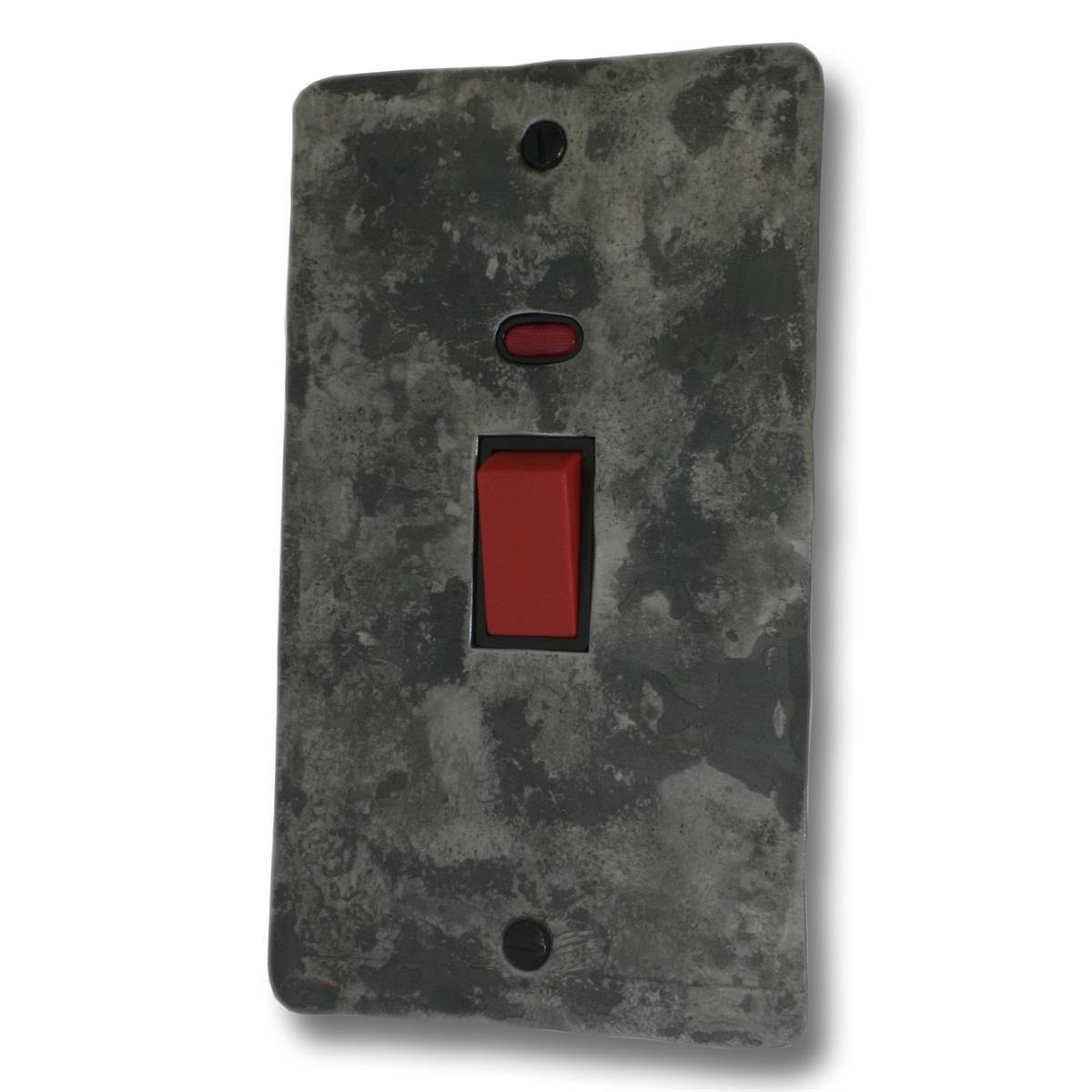 Flat Rustic 45A Dp Switch L-Plate