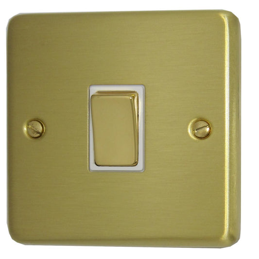 Contour Satin Brass 1 Gang 2 Way Switch