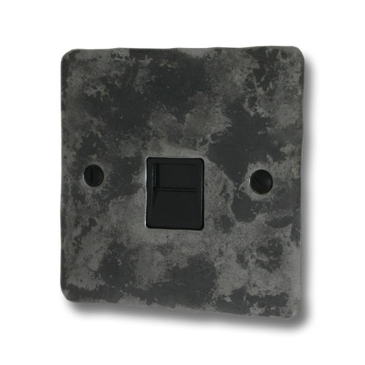 Flat Rustic Telephone Primary Socket (Black Insert)