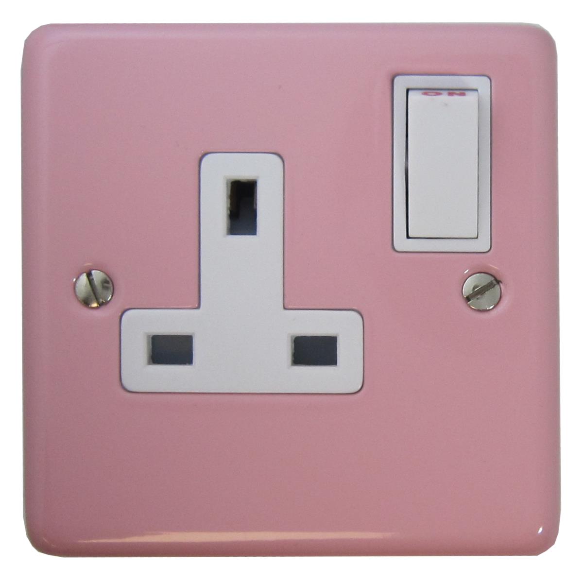 Contour Pink 1 Gang Socket