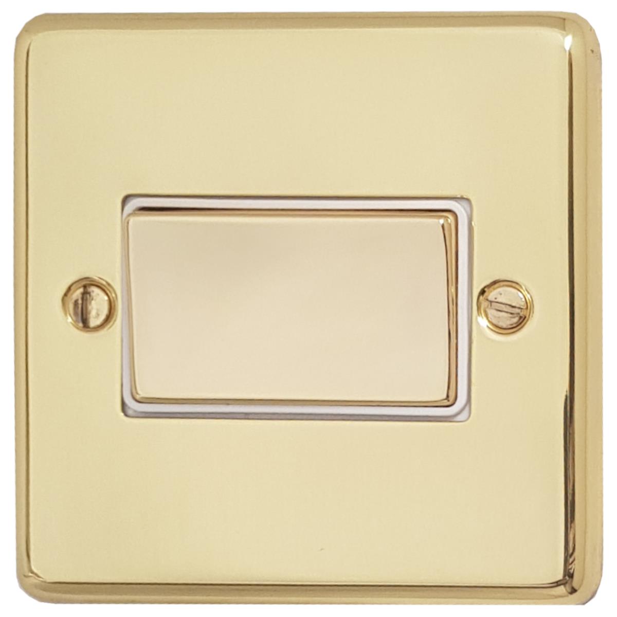 Contour Polished Brass Fan Isolator