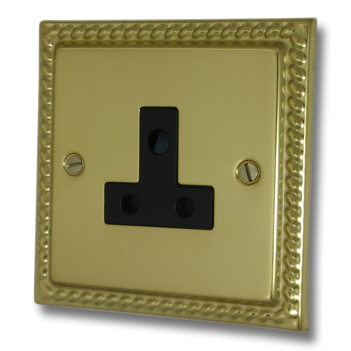 Monarch Polished Brass 5 Amp Socket