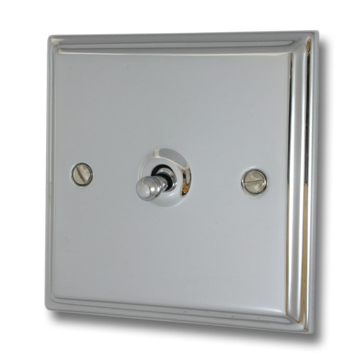 Deco Polished Chrome Intermediate Toggle Switch