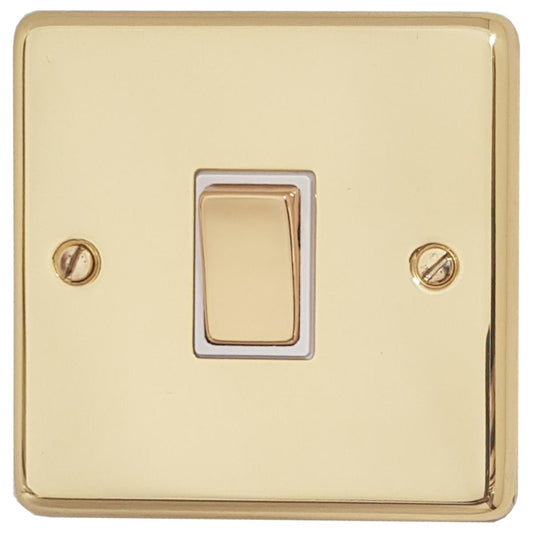 Contour  Polished Brass  1 Gang 2 Way Switch