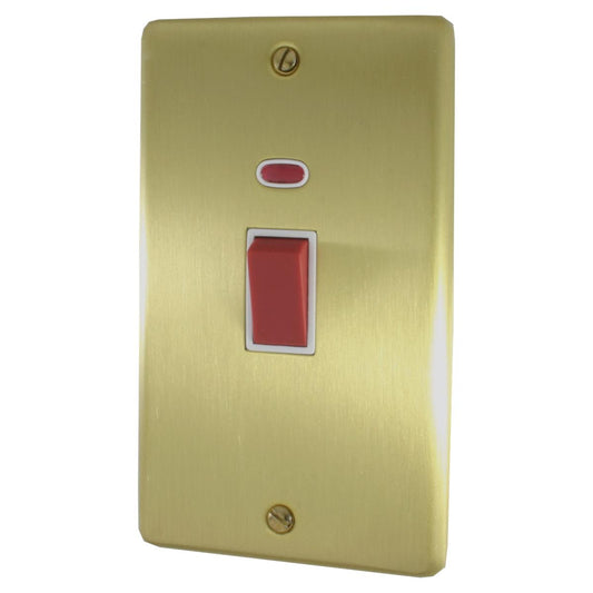 Contour Satin Brass 45 Amp Swt. & Neon L/Plate