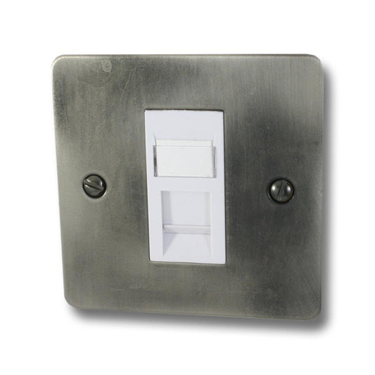 Flat Slate Effect 1 Gang Rj45 Socket