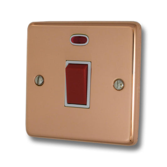 Contour Bright Copper 45 Amp Dp Switch S/Plate