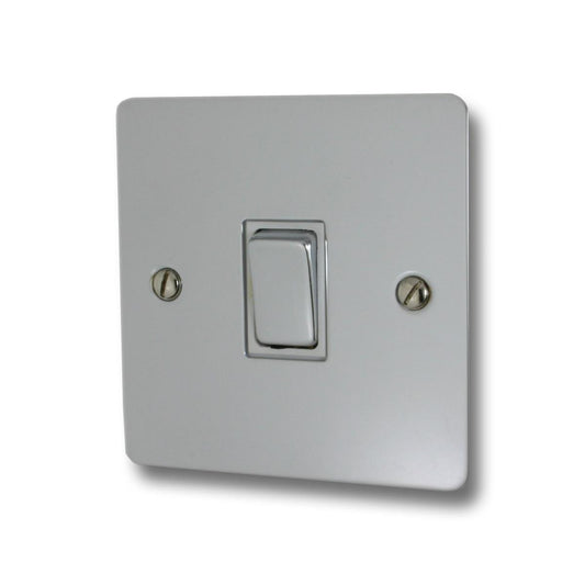 Flat Polished Chrome 1 Gang 2 Way Switch