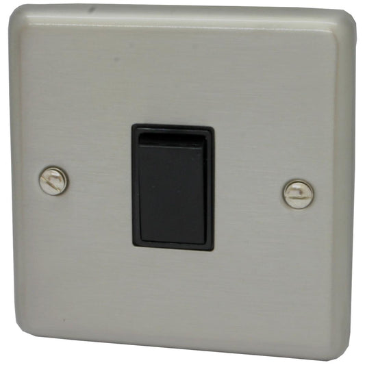 Contour Brushed Steel 2 Way Switch
