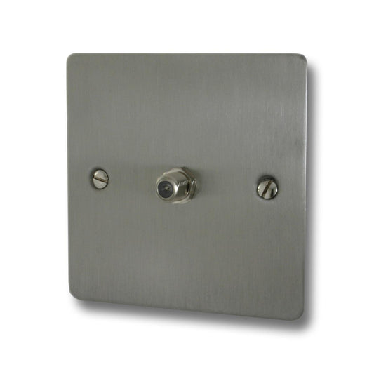 Flat Brushed Steel Satellite Point