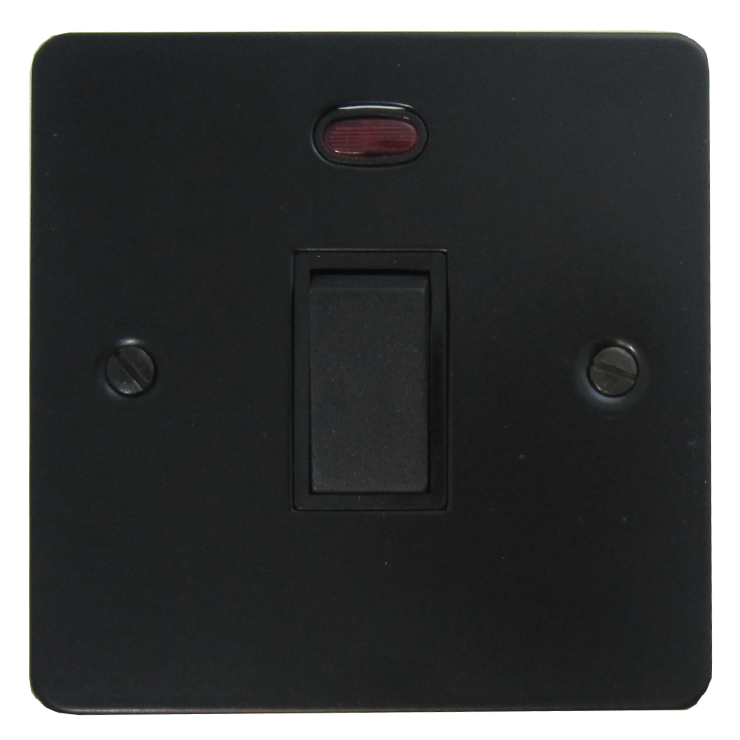 Flat Black 20 Amp DP Switch (Black Switch)