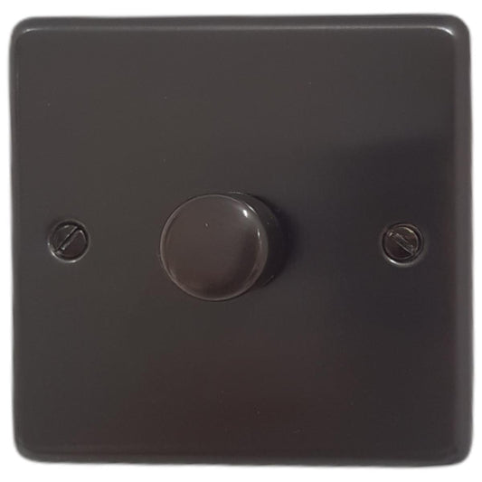 Contour Black Bronze 1 Gang LED Dimmer