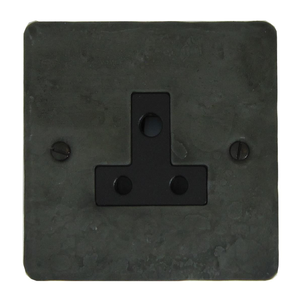 Flat Rustic Pewter 5 Amp Socket