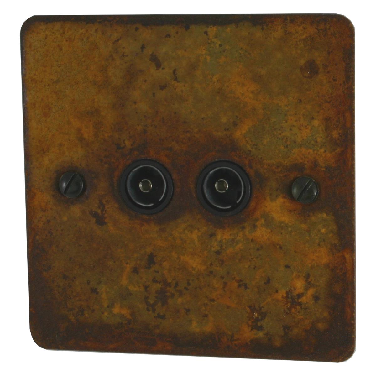 Flat Rust Twin Tv Point