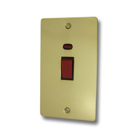 Flat Polished Brass 45 Amp Dp Switch